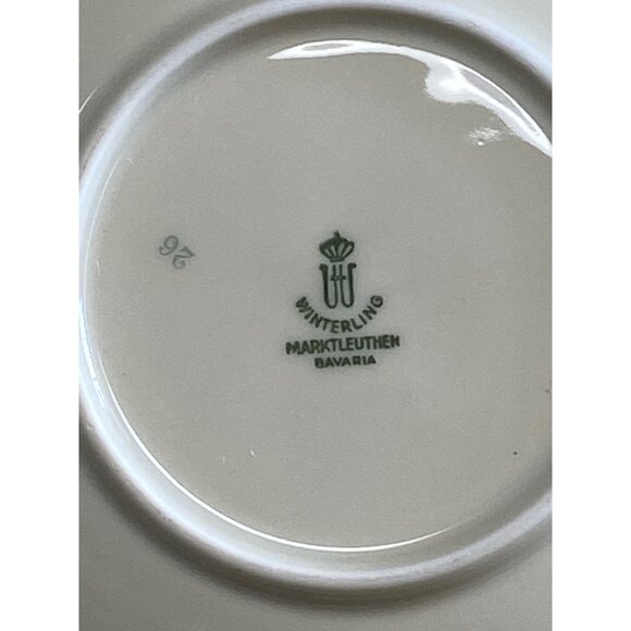 Winterling Bavaria Trio Germany Teacup Saucer Plate Set - Gold Floral - Picture 9 of 12